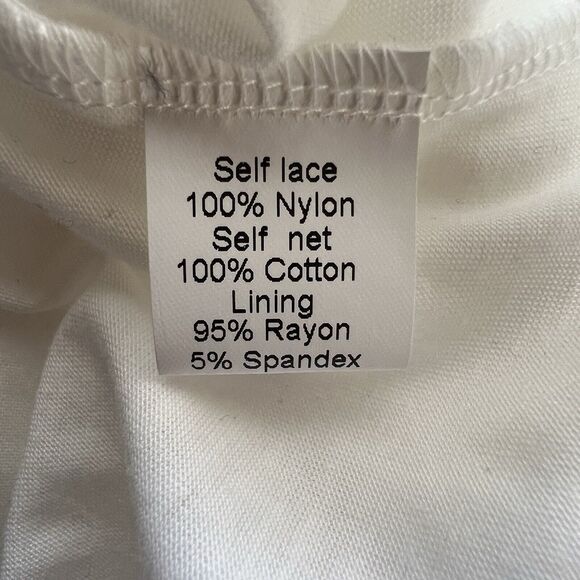 Jen’s Pirate Booty white lace Ile De France maxi dress XS wedding bride a19 - Picture 8 of 9